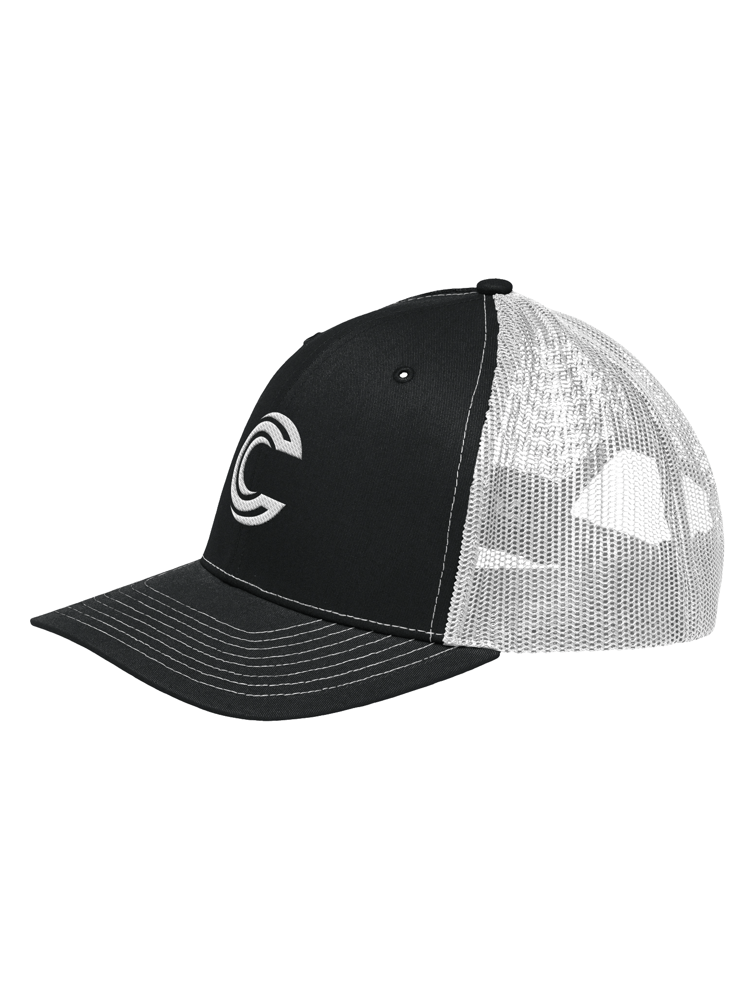 Cocoa Crusty Trucker Cap - High Contrast (White Logo) | GEN 1 product image (2)