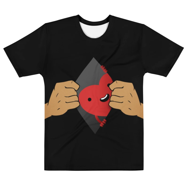Open Heart (black shirt / brown skin tone) product image (1)
