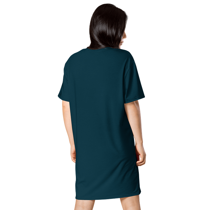 Oversized T-Shirt Dress - Deep Blue Whale, Sizes 2XS-6XL product image (2)