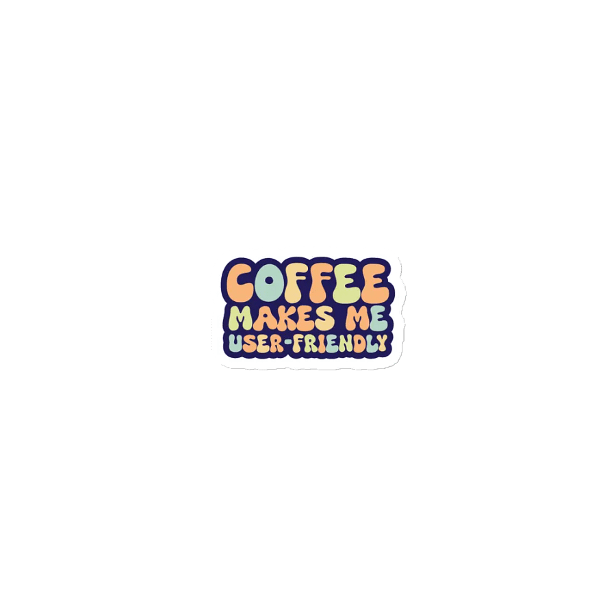 Retro Coffee Quote Die-Cut Magnets product image (1)
