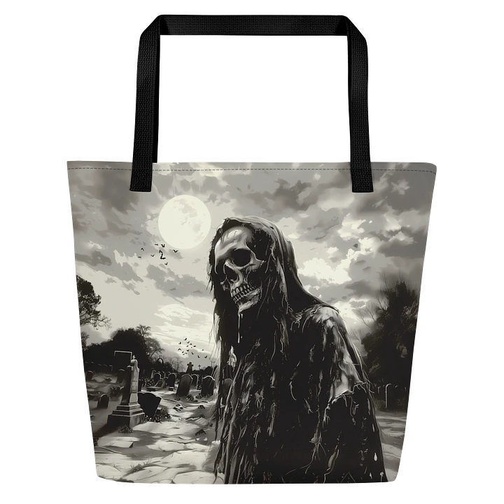 Tote Bag: Skeleton Gothic Dark Spooky Art Halloween Horror Theme product image (1)