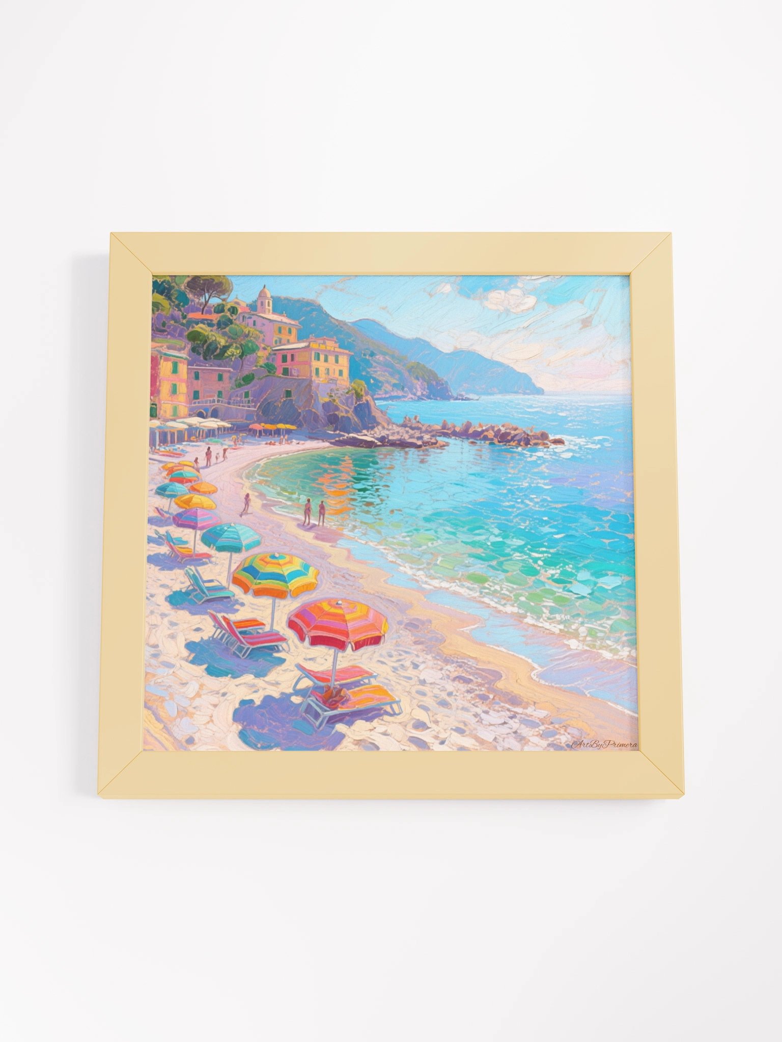 Monterosso al Mare beach - Framed Poster product image (4)