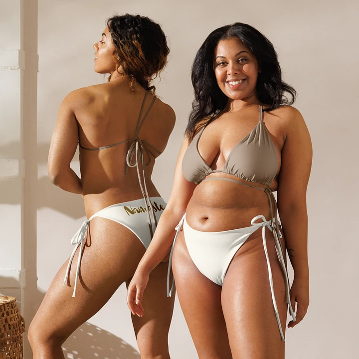 Namaste Cream and Gold String Bikini Bottom product image (2)