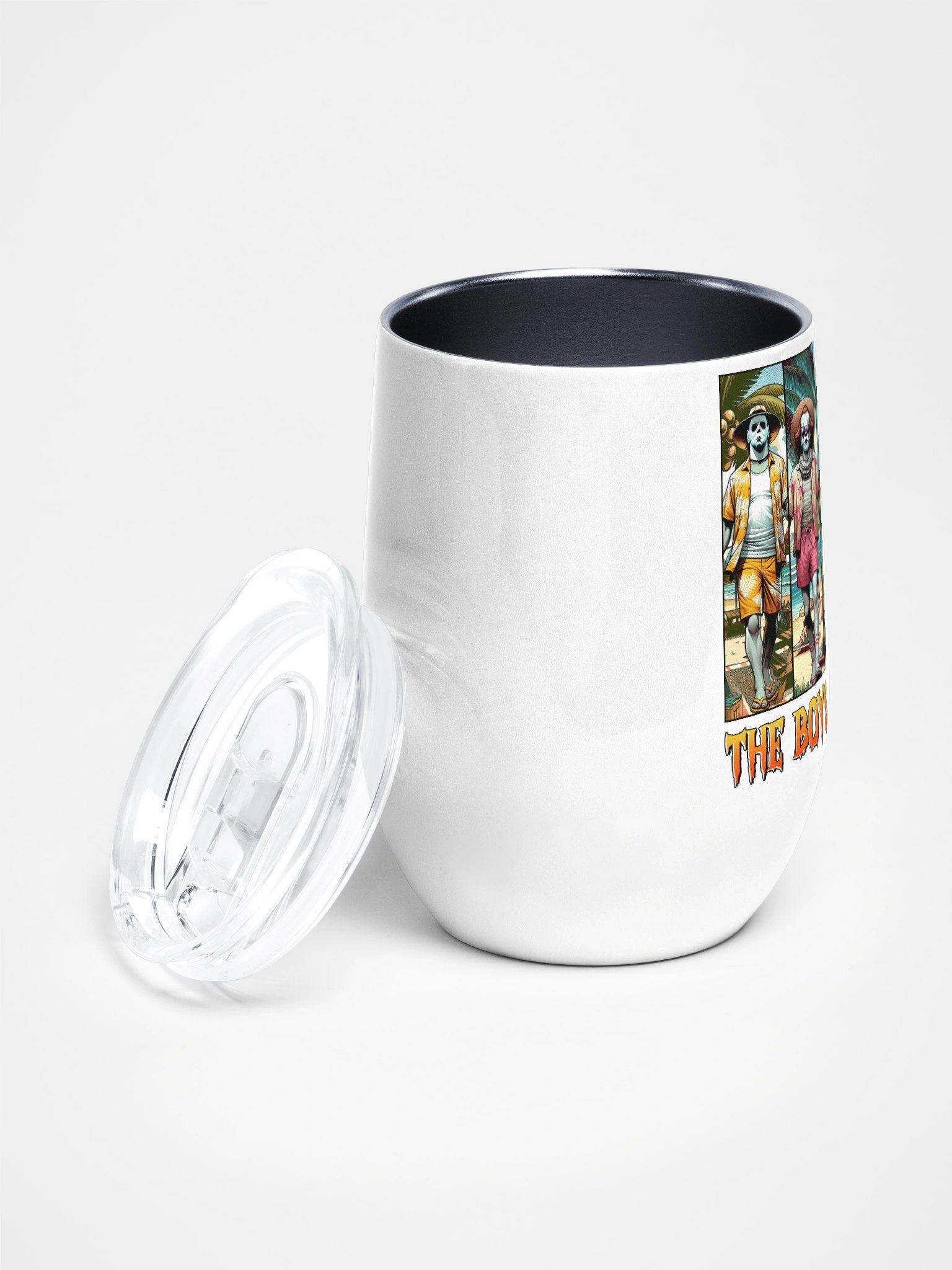 Horror Summer Vibes Wine Tumbler product image (2)