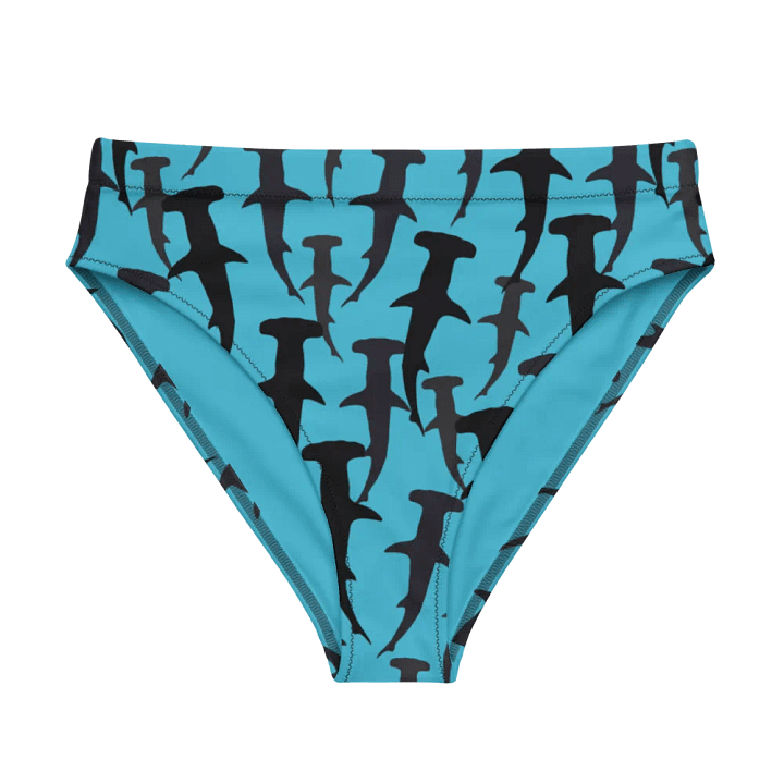 Hammerhead Sharks - Clear Ocean - Recycled Polyester - High Waisted Bikini Bottom product image (1)