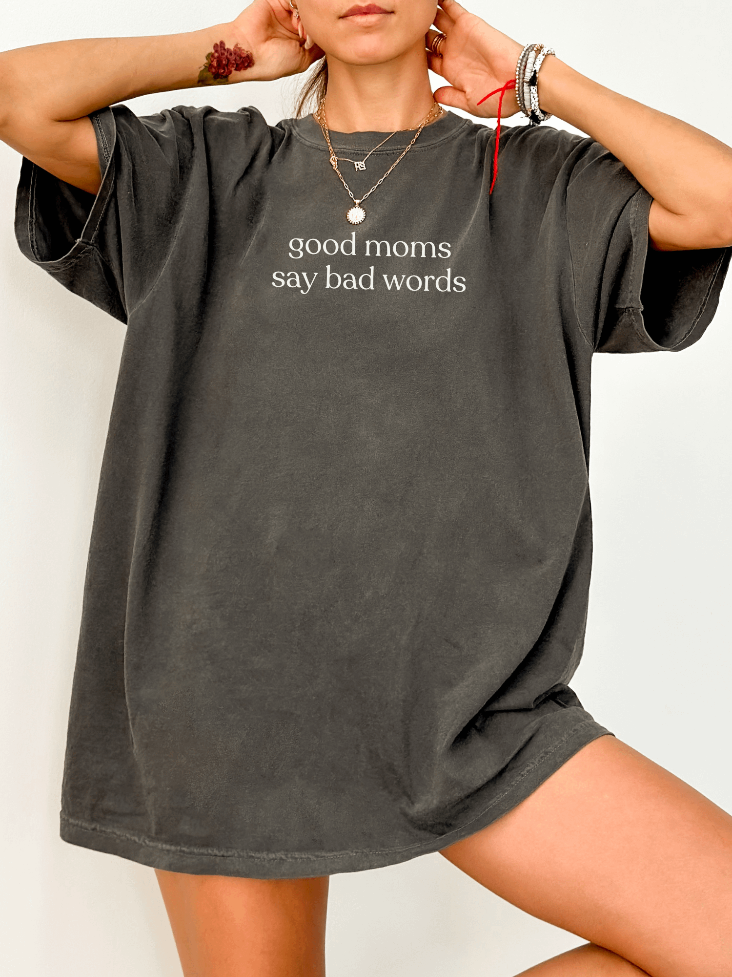 Good Moms Say Bad Words Tee – Comfort Colors Funny Mom Shirt product image (1)
