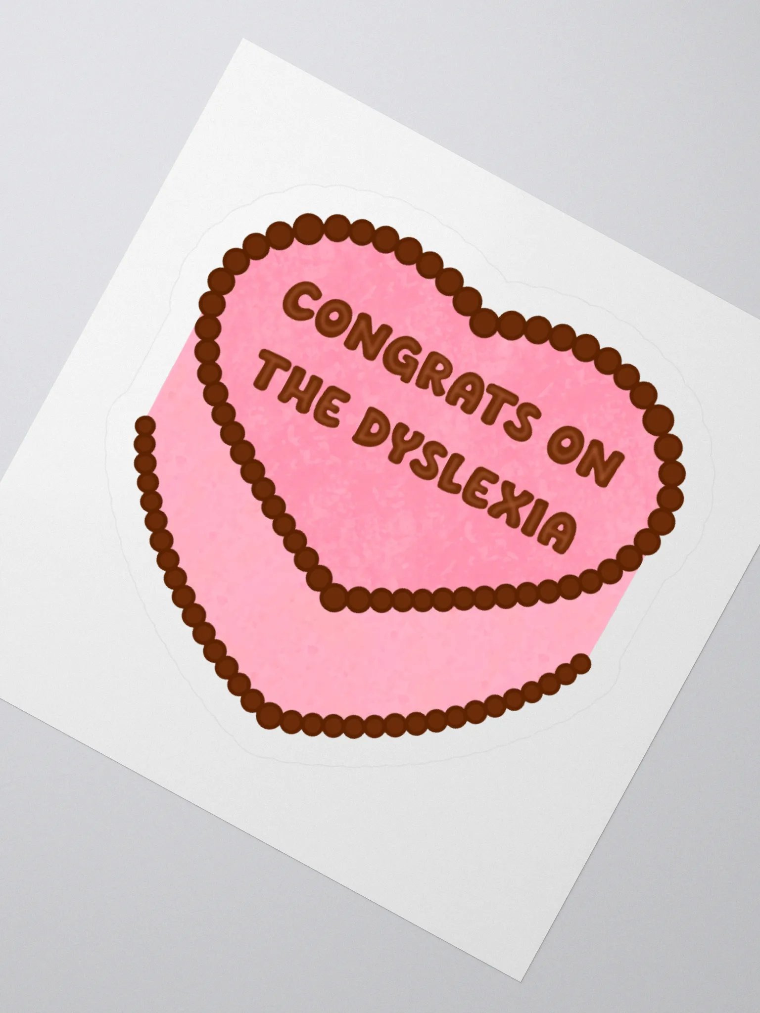 Dyslexia Cake Sticker product image (2)