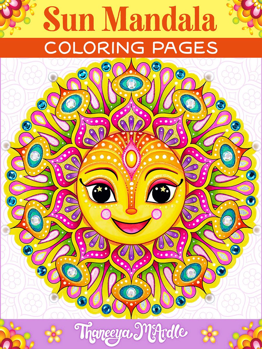 Sun Mandala Coloring Pages product image (1)