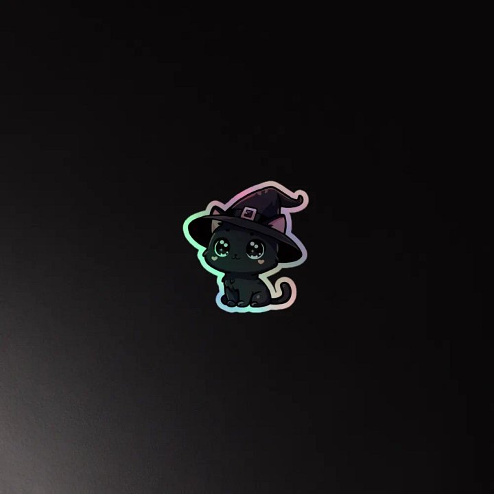 Witchy Kitten Holographic Sticker Set product image (4)