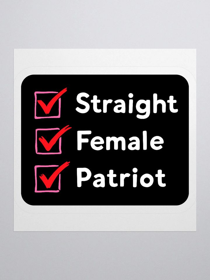 Sticker: Female Checklist product image (1)