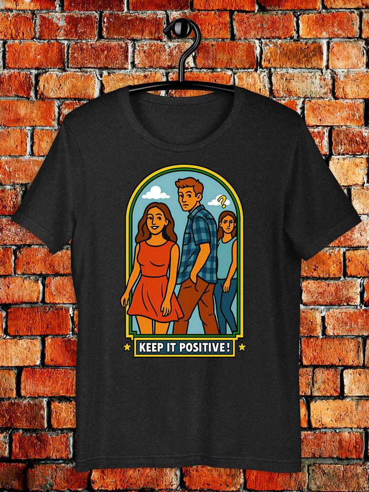 Keep It Positive Tee – Jealous Girlfriend Meme Parody Unisex Shirt product image (1)