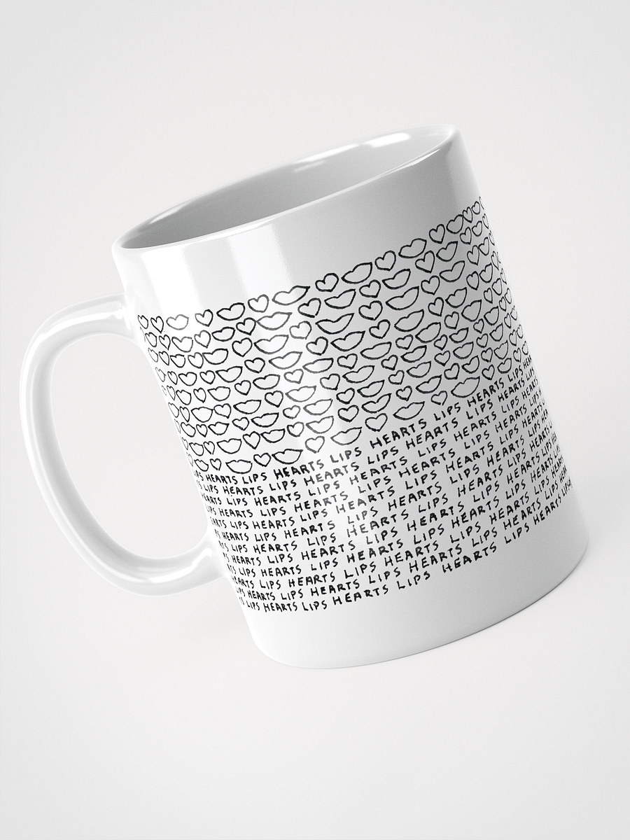 Lips Hearts White Glossy Mug product image (6)