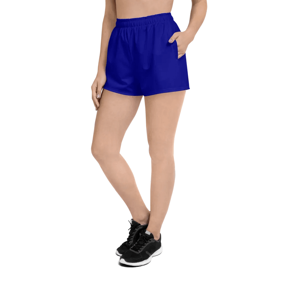 Plain Color Navy Blue Athletic Shorts product image (3)