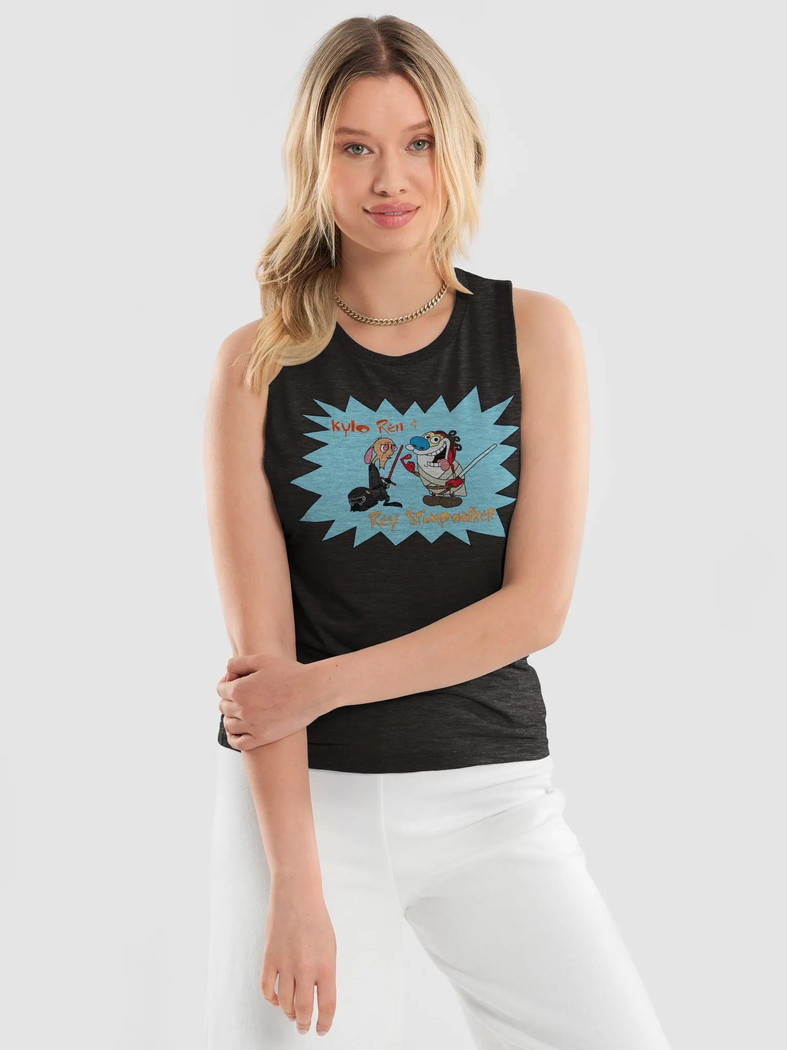 Kylo Ren & Rey Stimpwalker Tank Top W product image (3)