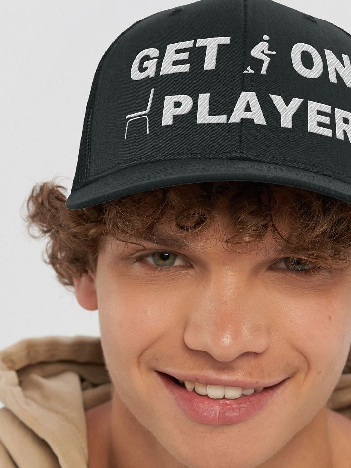 "Get s*** on" (light text) Trucker Hat product image (1)