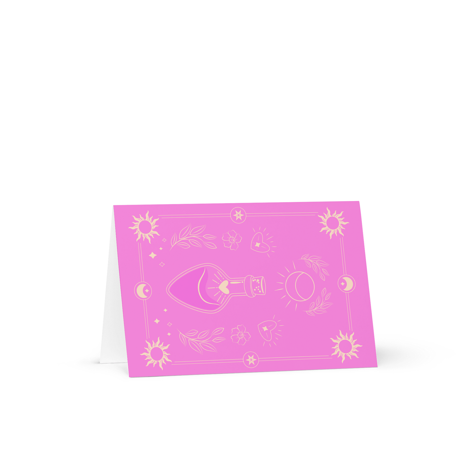 Pink Magic Potion Tarot Card 4×6 Greeting Card product image (1)