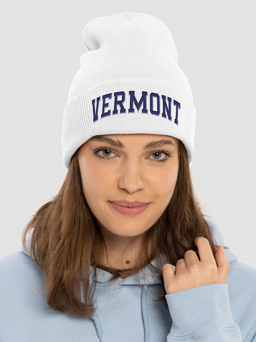 Vermont Vintage Varsity Cuffed Beanie product image (56)