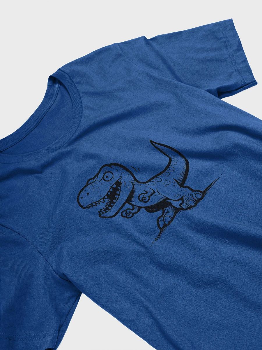 A blue shirt with a dinosaur on it (Colorless) product image (3)