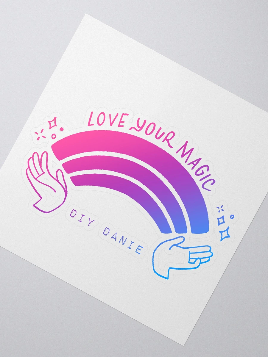 LOVE YOUR MAGIC RAINBOW STICKER (OMBRE) product image (2)