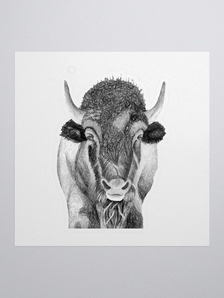 Bison Drawing Sticker product image (1)