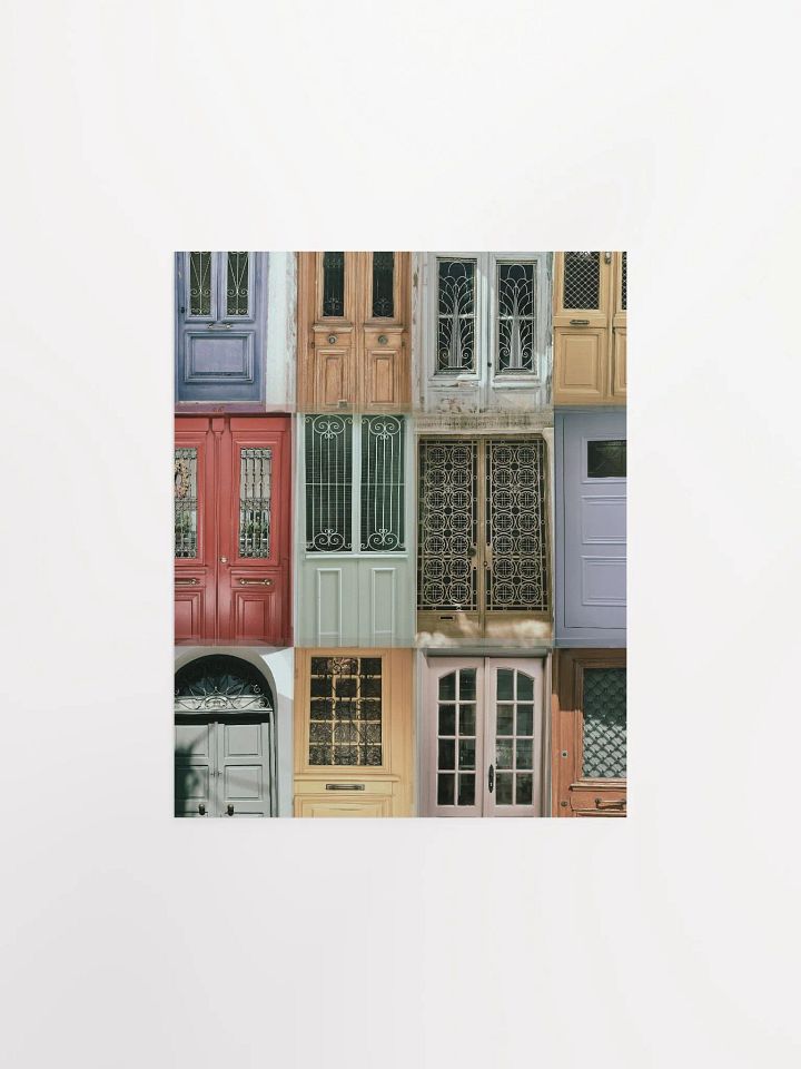 Greek Doors - Enhanced Matte Paper Poster product image (1)