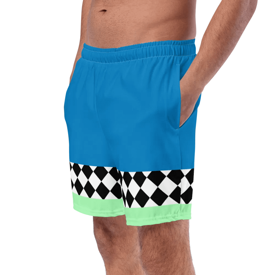 Swim Shorts {harley stripe teal} product image (1)