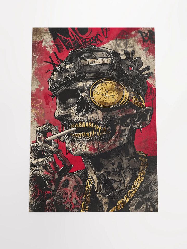 Gritty Punk Skeleton Poster product image (1)