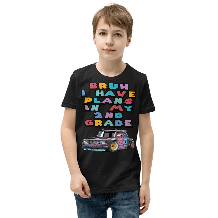 Bruh, I Have Plans in My 2nd Grade – Funny Shirt for Kids product image (1)