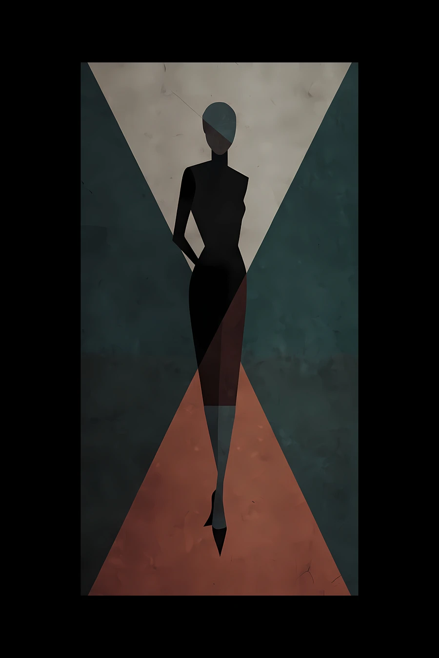 Abstract Geometric Woman Silhouette product image (2)