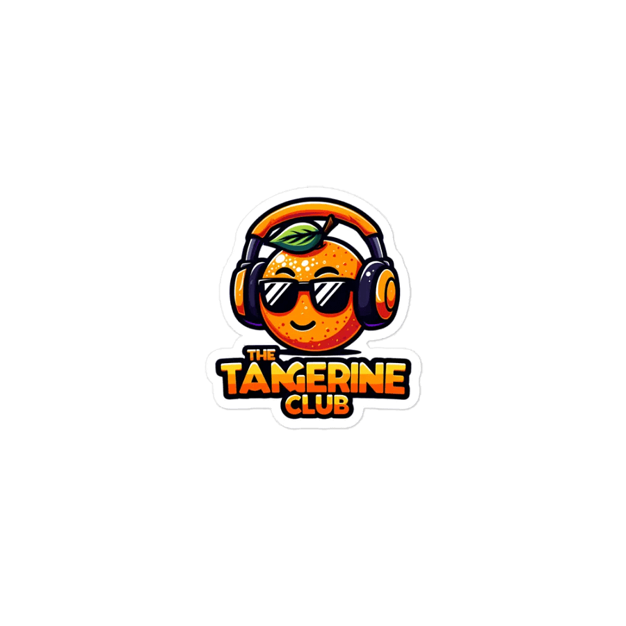Tangerine die-cut magnet product image (1)
