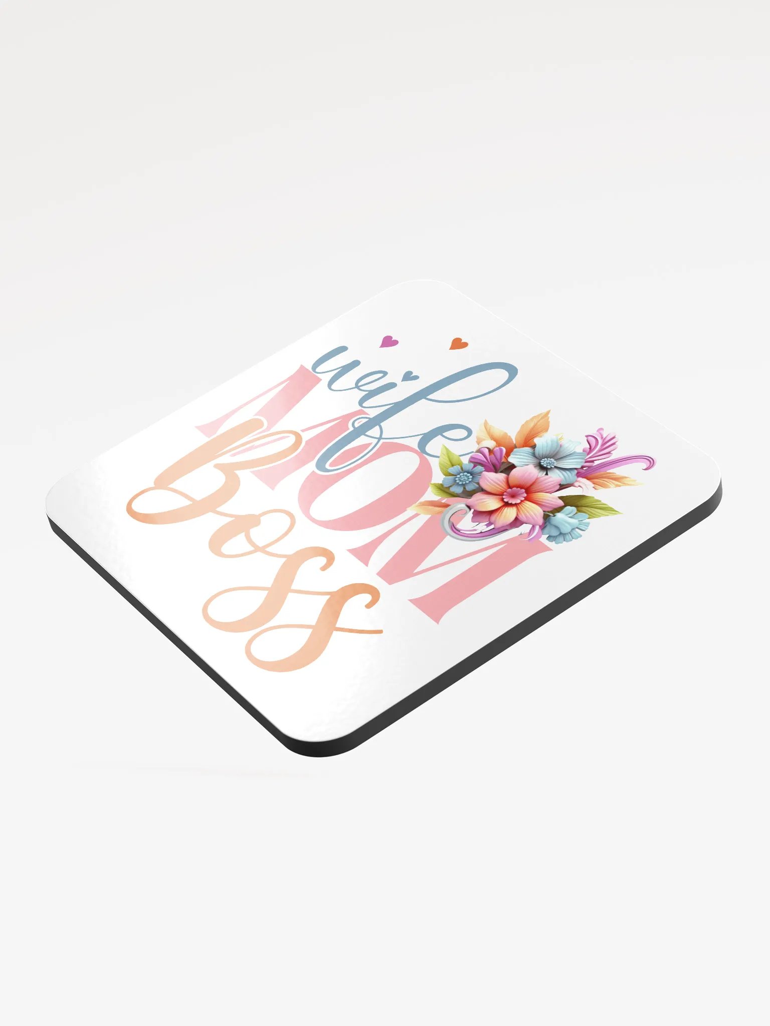 Wife Mom Boss Cork Coaster product image (3)