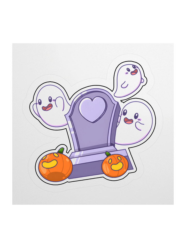 Ghosts'n Tombstone Sticker product image (1)