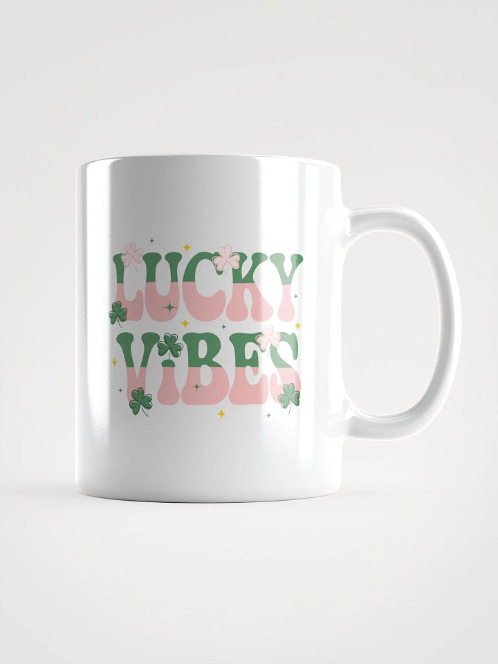 Lucky Vibes White Glossy Mug product image (1)