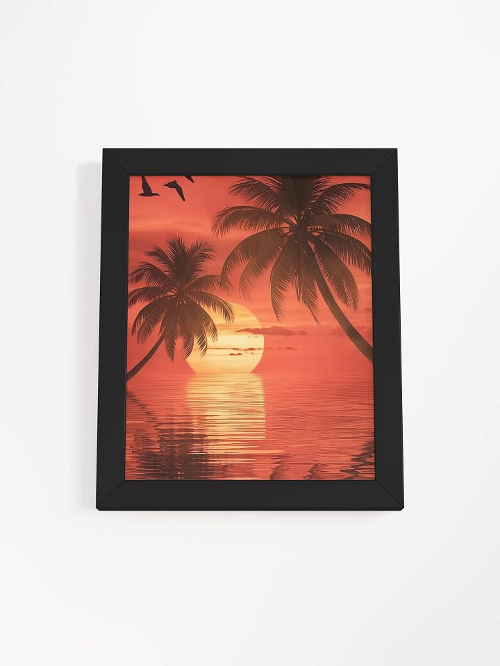Tropical Sunset Serenity Framed Poster product image (1)