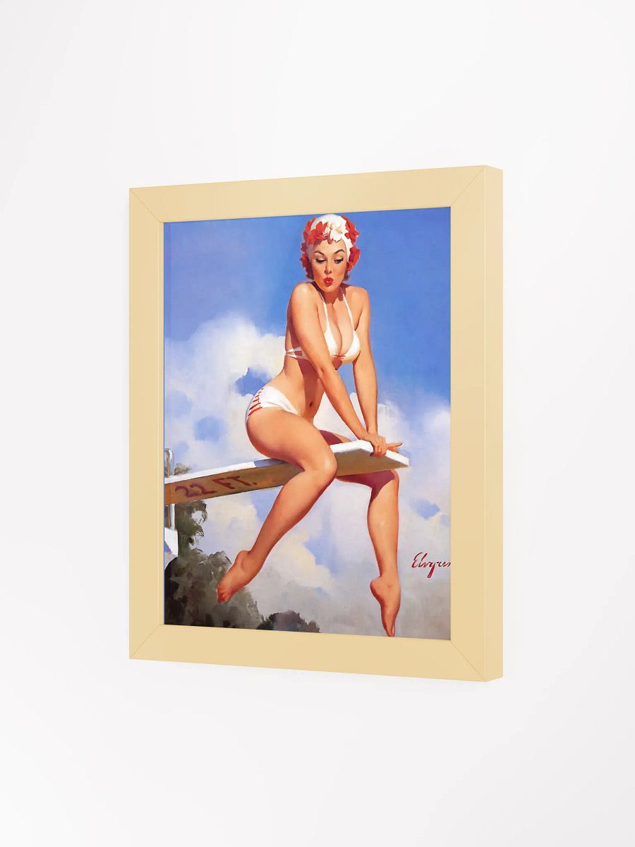 Elvgreen Pin-up Diver Framed Artwork product image (31)