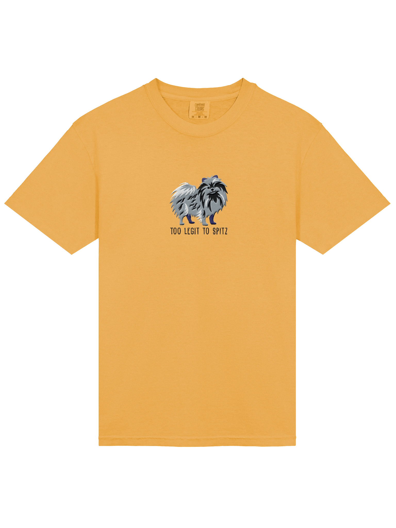 Too Legit to Spitz T-Shirt(Embroidered) of a Pomeranian(Blue Merle) product image (23)