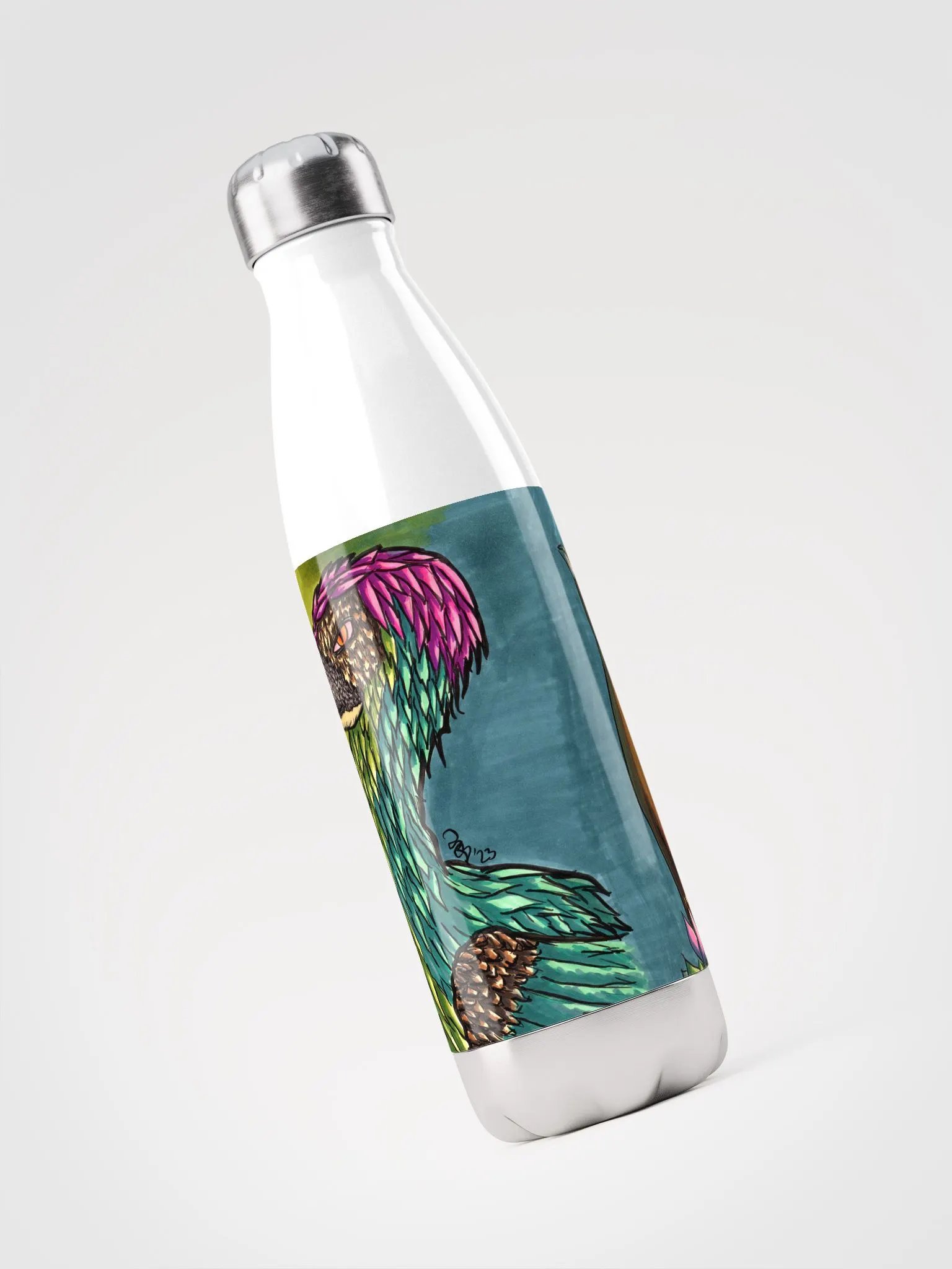 Fantasy Creatures Stainless Steel Water Bottle product image (3)