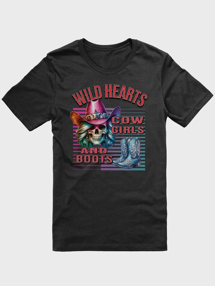 Wild Hearts Cowgirl And Boots Skull T-Shirt product image (7)