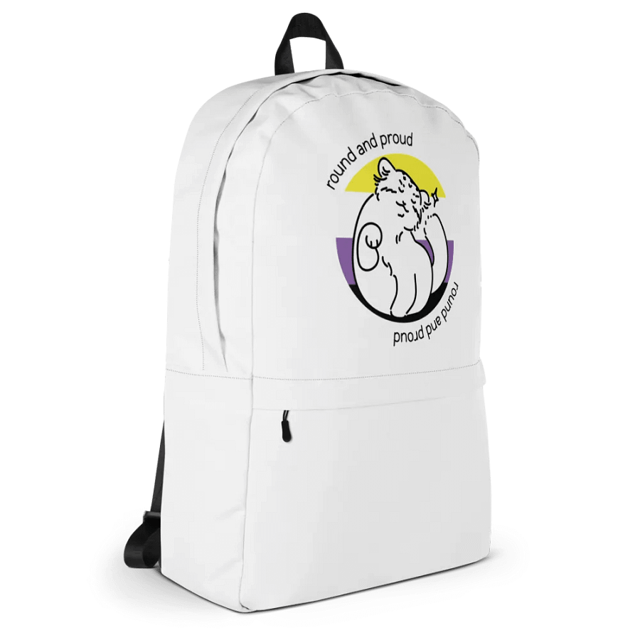 Round and Proud Manul Nonbinary Version - Backpack product image (4)