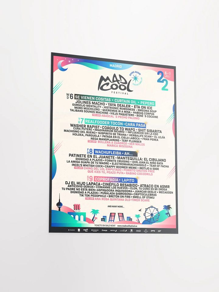Póster Parodia Madcool 2022 product image (3)