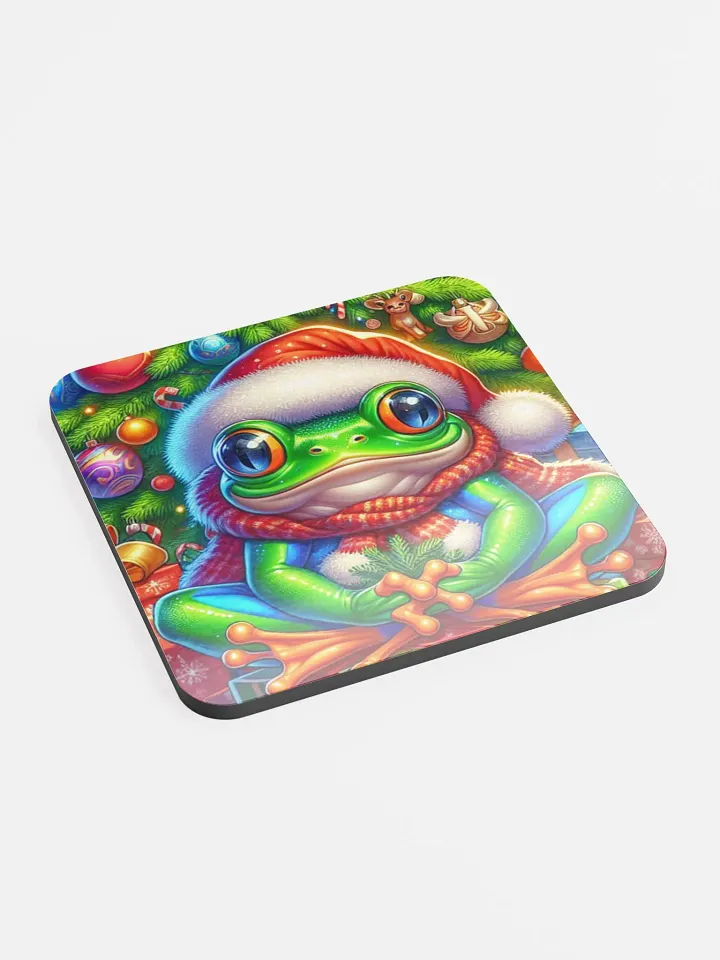 Cheerful Christmas Winter Frog Coaster product image (2)