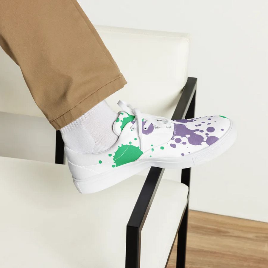 Splatter Fusion Lace-Up Canvas Shoes product image (2)