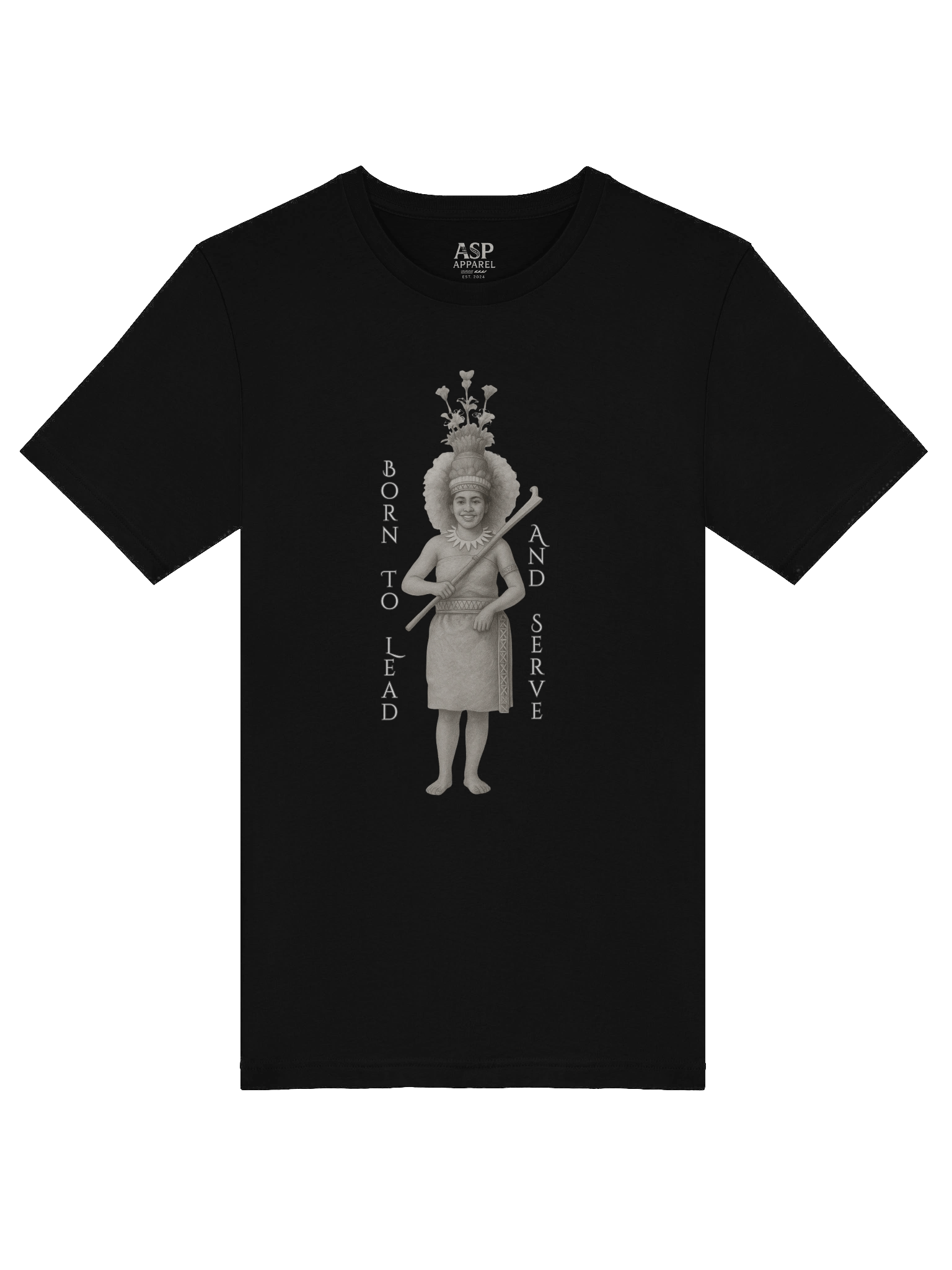 Traditional Samoan Taupou T-Shirt – Cultural Island Design | Fa’aSamoa Heritage Tee by ASP Apparel product image (5)