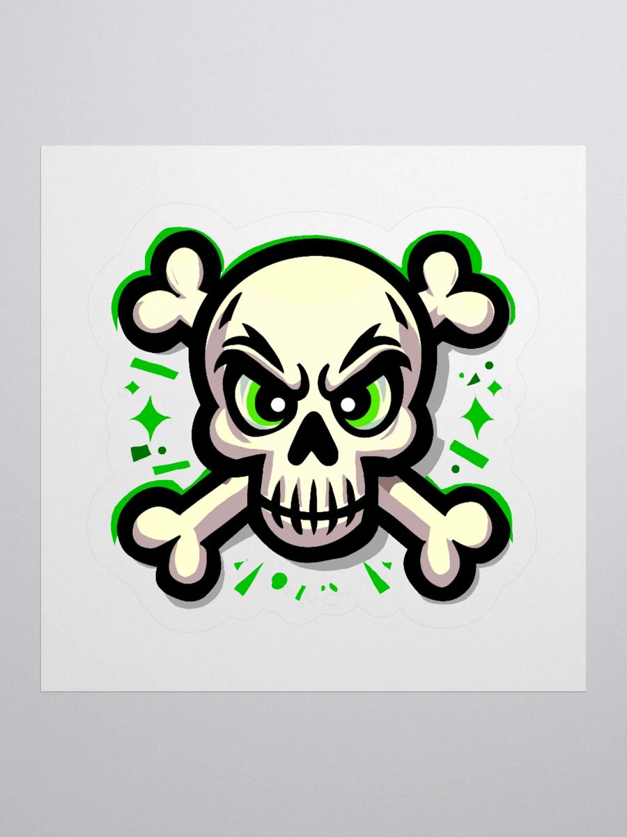 Edgy Skull Graphic Kiss Cut Stickers product image (3)