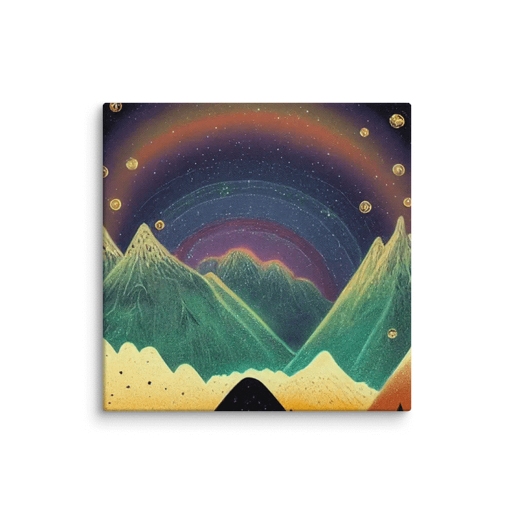 Surreal Rainbow Peaks Canvas product image (6)