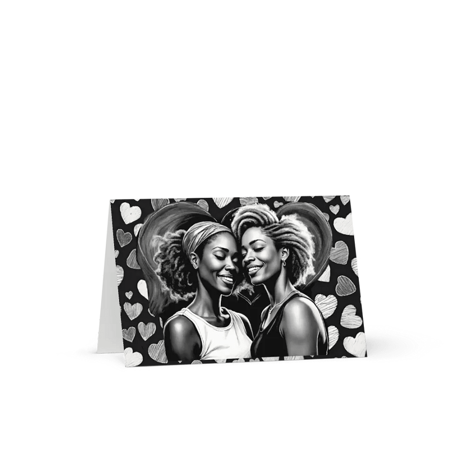 Lesbe Valentines, Glowing & In Love Card product image (1)