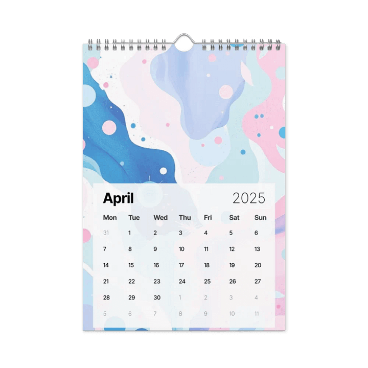 ART ABSTRACT WALL CALENDAR 2025 product image (1)
