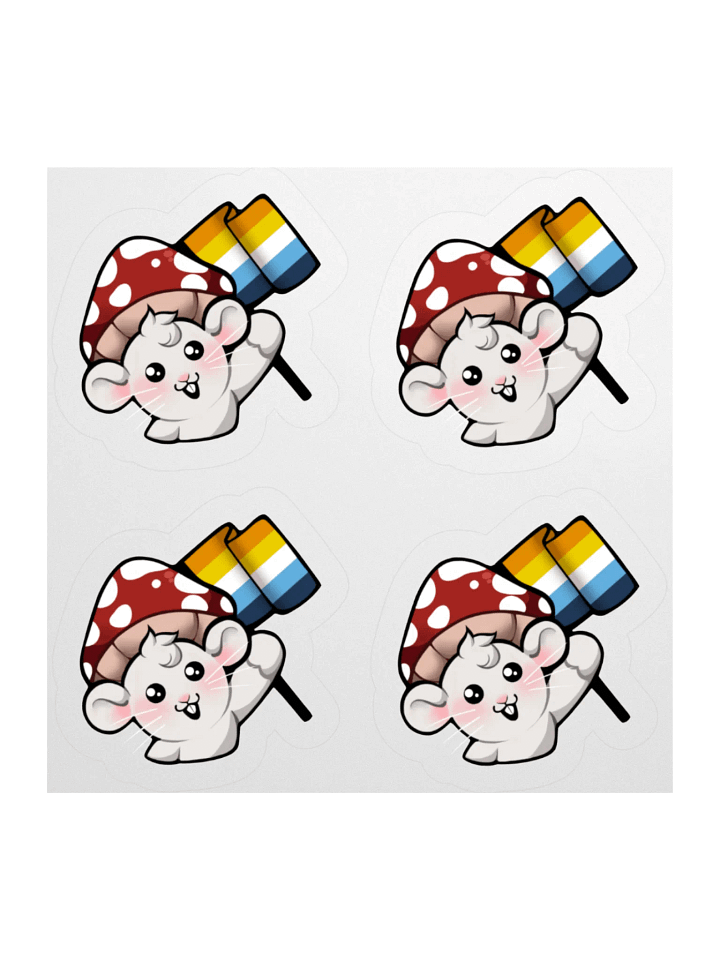 Aroace Pride Flag Stickers product image (1)