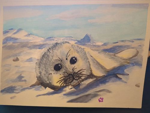 #gouache #painting #seal #sealcub #babyseal #arctic #diy #art #paintstudy

Had the desire to knock a little painting out this...