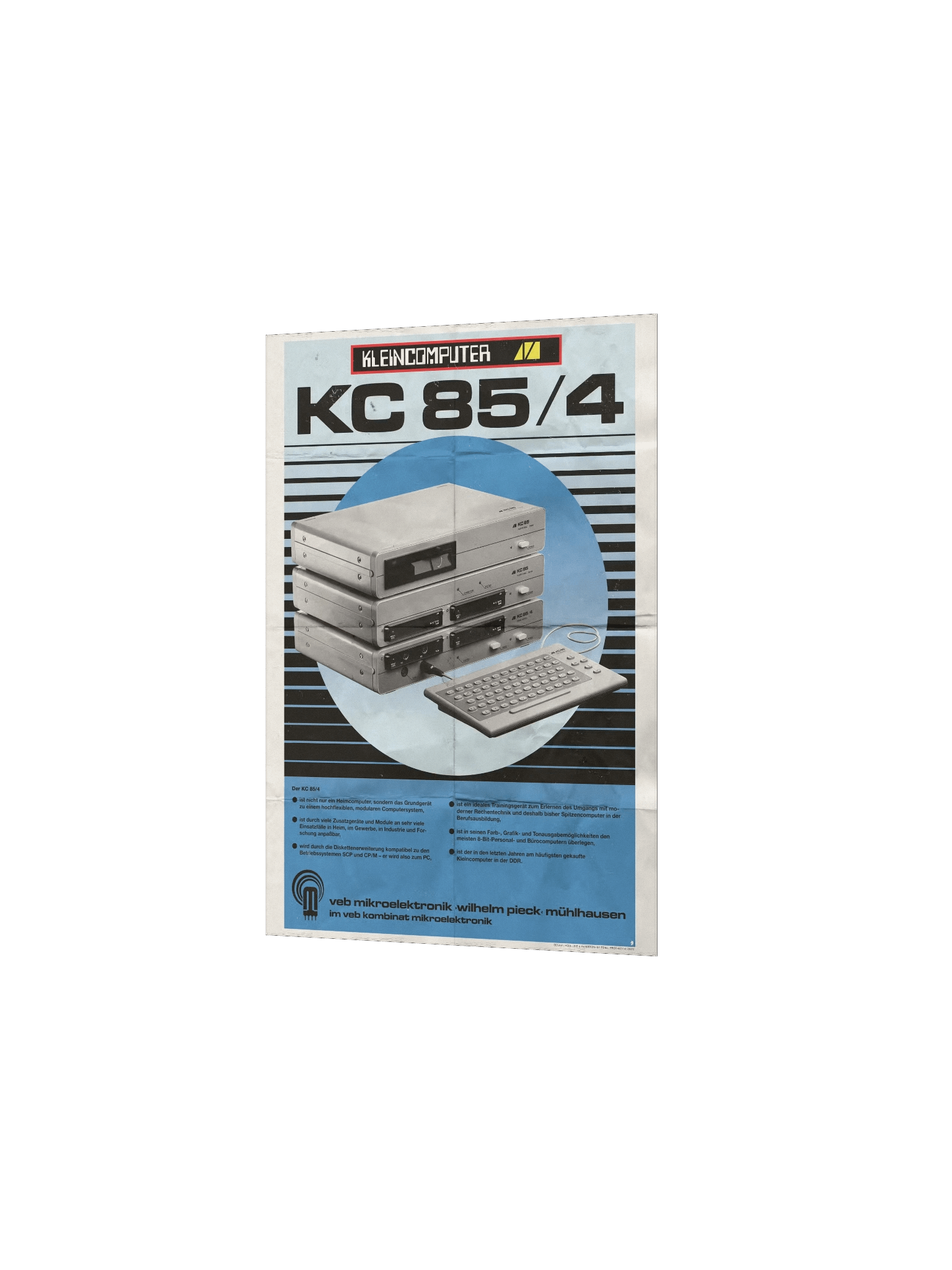 DDR Kleincomputer KC85/4 Poster (vintage design) product image (2)